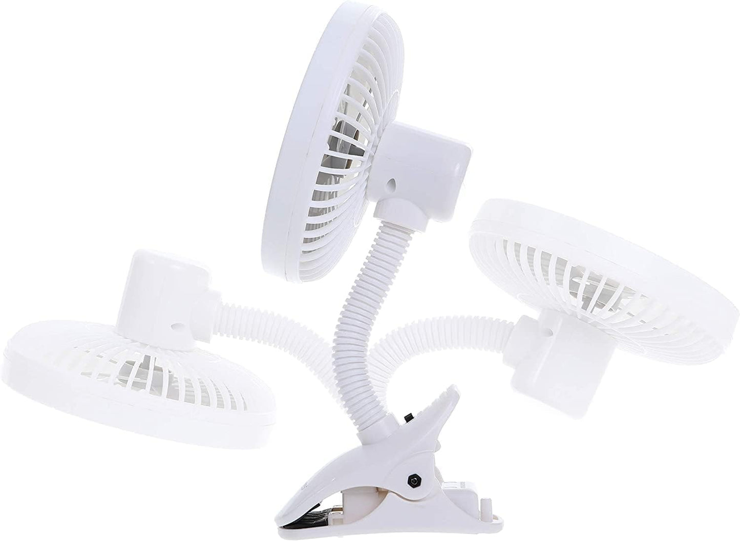 Dreambaby Caged Deluxe Ezy-Fit Clip-On Fan - With Flexible Neck For Adjustable Air Flow - Perfect For Strollers, Cribs, Wheelcha