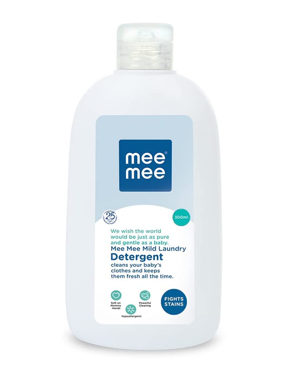 Mee Mee Baby Liquid Detergent 300 Ml | Ph Balanced, Free From Harsh Chemicals, Safe For MotherS Hands & BabyS Skin | AntiBact