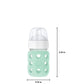 Lifefactory 8-Ounce Wide Neck Glass Baby Bottle With Protective Silicone Sleeve And Sippy Spout, Mint (Lg2251Wmi4)