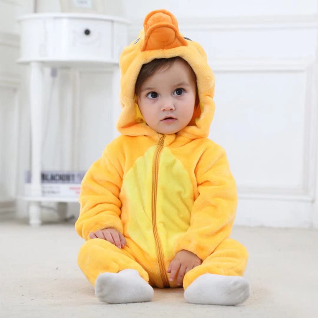 Qiaoniuniu Halloween Baby Duck Costumes Toddler Outfit Infants Cosplay Romper 6-12 Months