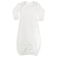 Laughing Giraffe Baby Infant Blank Long Sleeve Sleeper Gown (White, 0-3 Months)