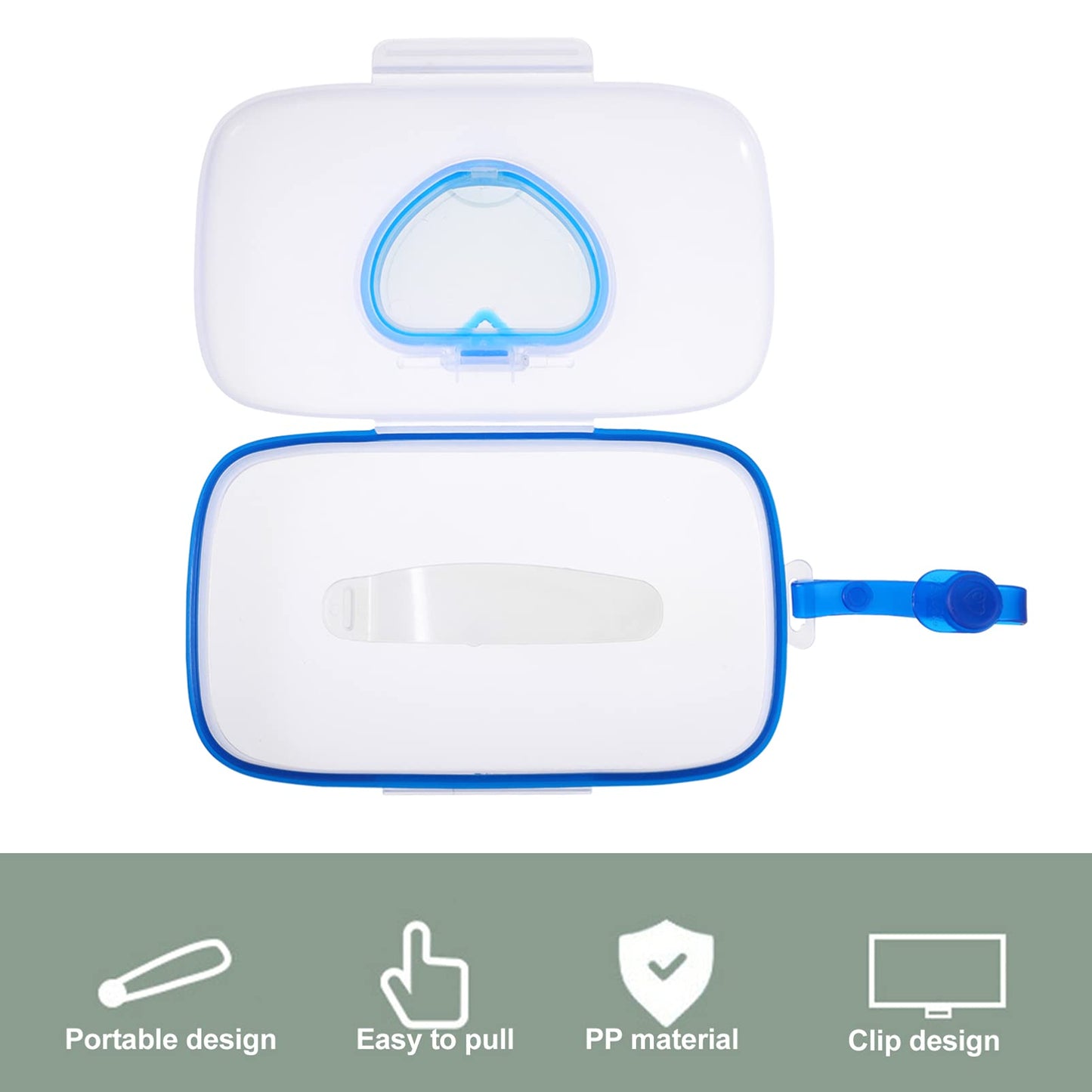 1Pc Travel Tissue Dispenser Portable Container Baby Wipe Dispenser Refillable Baby Wipe Holder Diaper Wipe Case For Travel Home