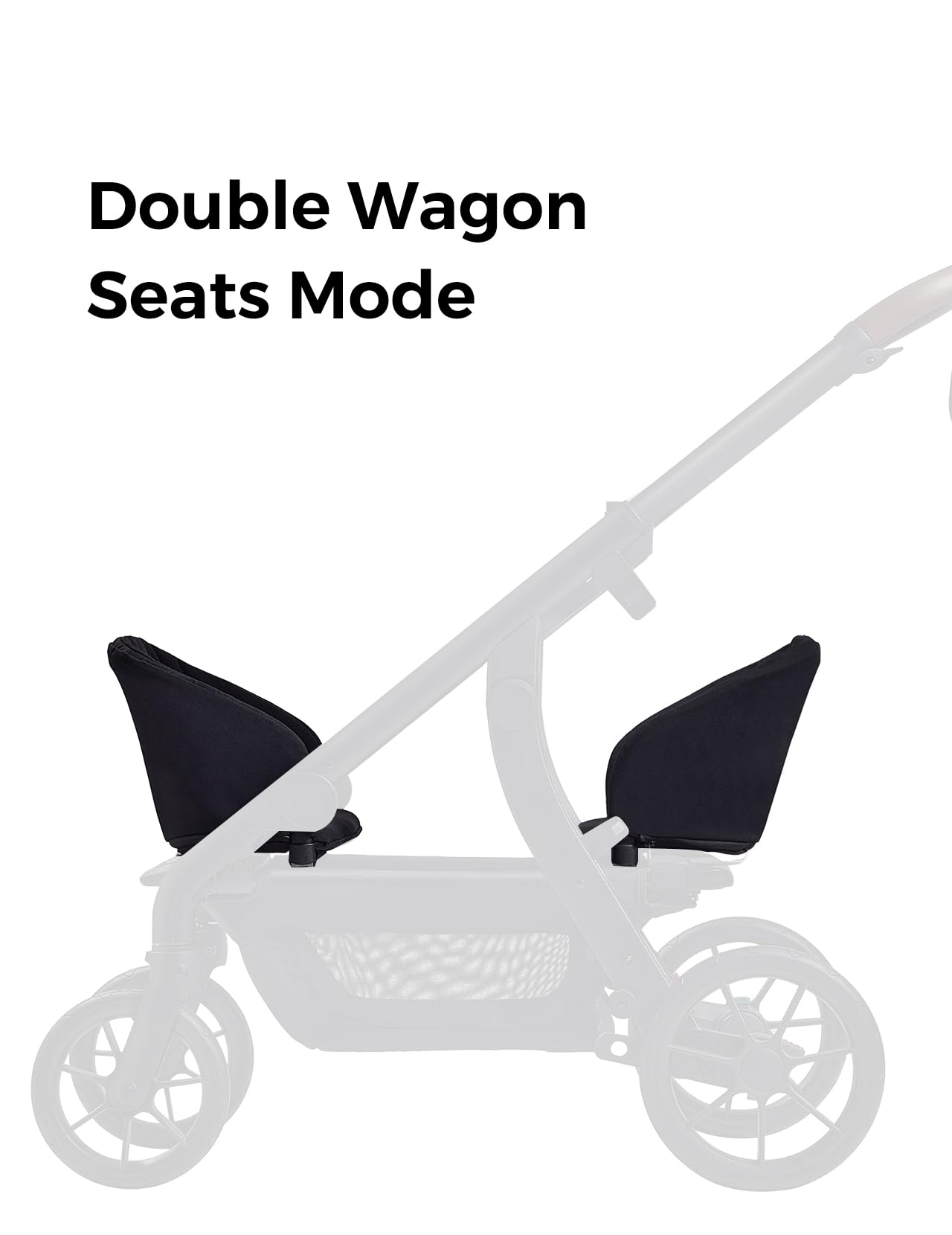Momcozy Baby Stroller Wagon Seat Only | Extra Wagon Seat Attachment For Changego Stroller | Safety Harness | Easy Install