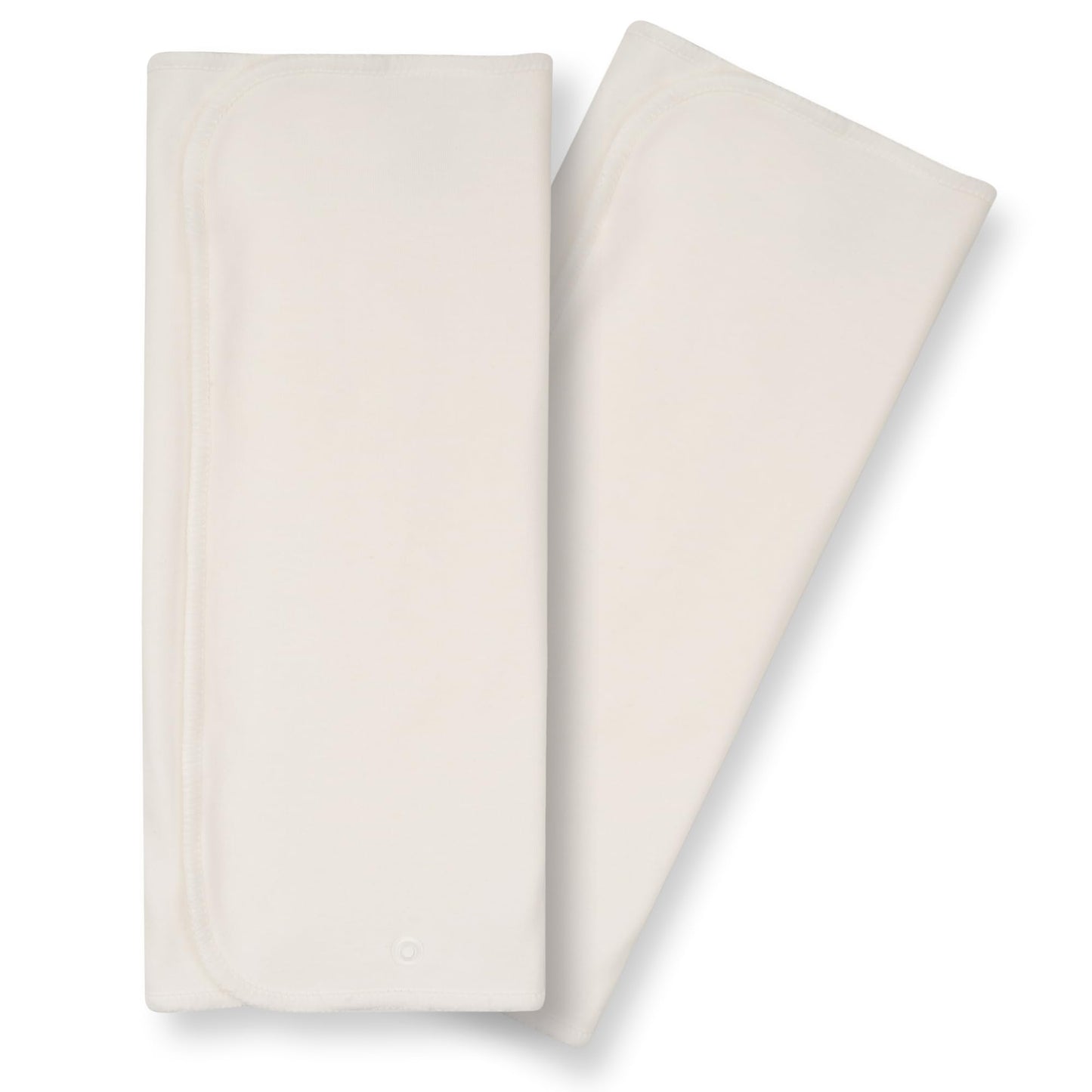 Noras Nursery 3 Layer Cotton Prefolds 2 Pack with Snaps | Super Soft, Reusable, and Absorbent Cloth Diaper Liners | Gentle Cott