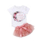 Aoswep Baby Girl Clothes Infant Newborn Girl Outfits Summer Clothes Romper&Skirt