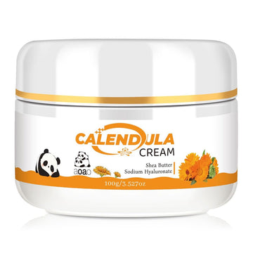 AOAO Calendula Cream, Plant-Based Moisturizer, Gently Hydrates Dry Sensitive Skin for Baby & Kids Face and Body, Natural Botanic