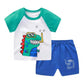 Vagefun Baby Boy Shorts Set - Toddler Summer Clothes With Dinosaur Cotton Tops + Shorts Outfits Clothing 6 Months-4 Year