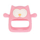 Nuby Silicone Wrist Grip Teething Mitten - 3+ Months, Pink Owl