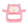 Nuby Silicone Wrist Grip Teething Mitten - 3+ Months, Pink Owl