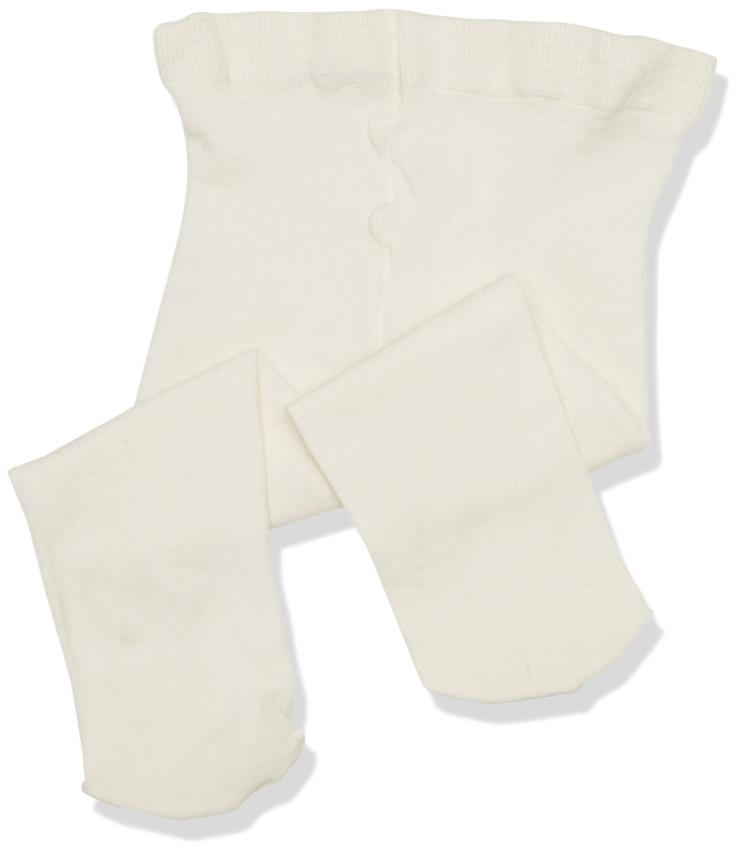 Jefferies Socks Baby Girls Pima Tight, Ivory, 6-18 Months Us