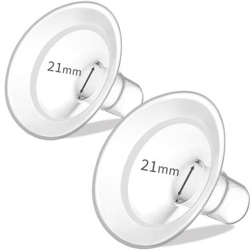 Pumpmom 21Mm Breast Pump Shields Flanges For Medela, Replace Flange Compatible With Medela Breast Pumps Personalfit, Freestyle,