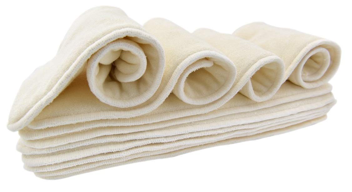 Noras Nursery Baby Cloth Pocket Diapers Inserts 10 Pack