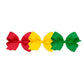 Wee Ones Girls' Large Bow 3 Pc Set Solid Grosgrain Variety Pack On A Weestay No-Slip Hair Clip - Red, Yellow And Green