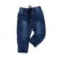 Bold N Elegant KidS Stylish Cotton Denim Jeans Jogger Pant For Infant Toddler Baby Boy N Girl (1824 Months, Dark Blue)