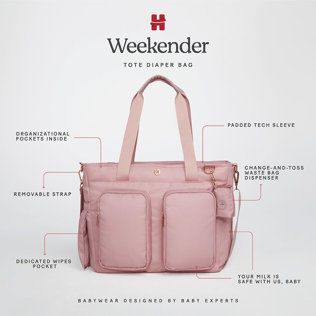Huggies Carry All Weekender Tote Diaper Bag, Bridal Rose