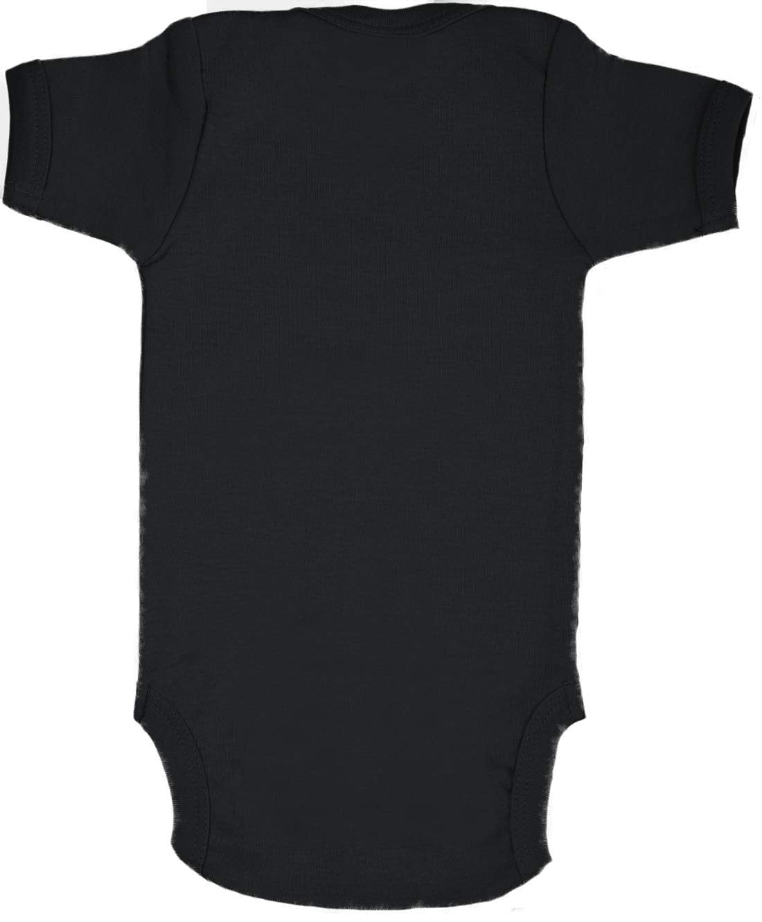 Started From The Belly Now I'M Here Bodysuit (Black, Newborn)