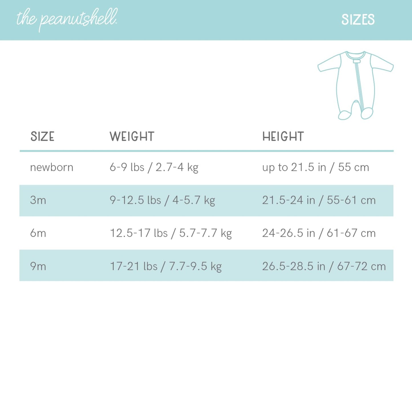 The Peanutshell Baby Sleepers For Girls Set Of 3-0-3 Months Baby Clothes, Soft Cotton Girl Footed Pajamas, Newborns & Infants Cl
