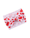 Justmydress Baby Valentines Heart-Shaped Headband Hair Band Headwraps Valentine'S Days Jhv02 (White Turban)