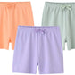 Suyeorli Baby Boys Girls 3 Pack Shorts Cotton Soild Color With Drawstring 3-24 Months (12-18 Months, D)