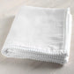 Bird Wing | Baby Swaddle Blanket Muslin Cotton Fabric with PomPom Lace All Around, Newborn Baby Wrap, Cute Pom Pom Blanket for 