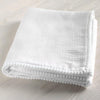 Bird Wing | Baby Swaddle Blanket Muslin Cotton Fabric with PomPom Lace All Around, Newborn Baby Wrap, Cute Pom Pom Blanket for 