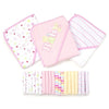 Spasilk Bath Hooded Towels & Washcloths Set For Babies, 23-Piece Gift Set, Pink