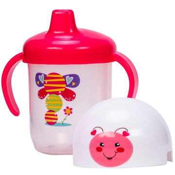 Adore Spinhx Duck Bill | Hard Spout Sipper with Twin Handle & Hygiene Cap 250ml (Pink)