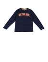 U.S. Polo Assn. Kids Regular Fit Cotton Logo Long Sleeves Crew Neck TShirts (Uktshon0420_Blue_12M)