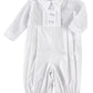 Michael 100% Cotton Christening Baptism Blessing Outfit For Boys - 12M White