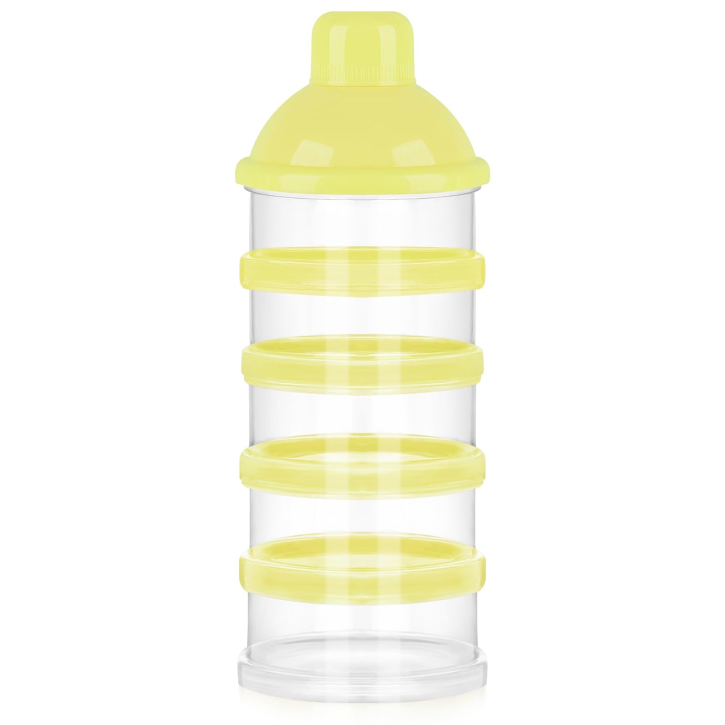 Accmor Formula Dispenser On The Go, 5 Compartments Stackable Formula Container For Travel, Baby Milk Powder Kids Snack Container