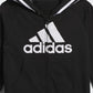 Adidas Unisex Baby Infant Girls' And Boys' Long Sleeve Hooded Coverall Overalls, Black, 18 Months Us
