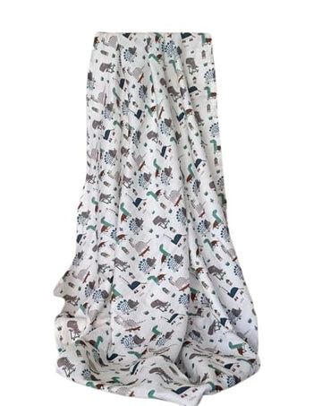 LILY LAMA Jurassic Dreams Organic Muslin Baby Swaddle | Multi Color Soft Breathable Wrap for Newborns & Infants | Lightweight Ge