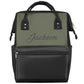 Baby Diaper Bags Backpack for Boy Girls Nursing Baby Bag Backpack for Mom Stroller Bag with Name Mommy Bags Dark Green