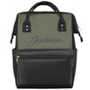 Baby Diaper Bags Backpack for Boy Girls Nursing Baby Bag Backpack for Mom Stroller Bag with Name Mommy Bags Dark Green