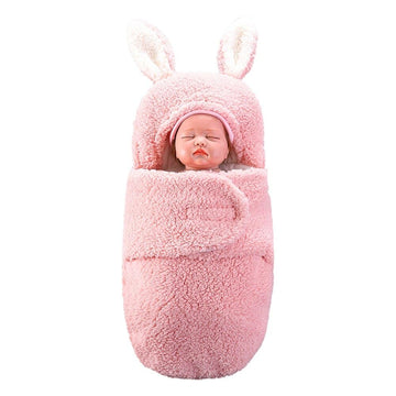 Cubbycoo Cozy Winter Swaddle Blanket | Thick Soft Baby Sleeping Bag for Newborns 06 Months | Warm Fleece HugStyle Infant Swadd