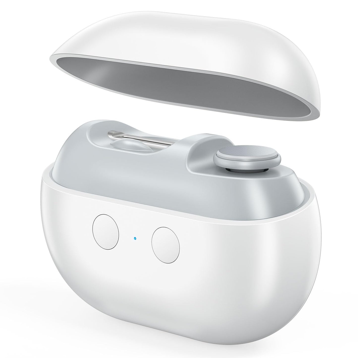 2025 Upgraded Electric Baby Nail Clippers,3 in 1 Fingernail Trimming,Polishing&Fragments Storage with LED Light,Effortless,Safe 