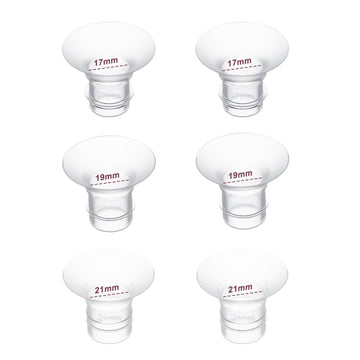 6Pc Flange Inserts 17/19/21Mm For Momcozy S9 Pro Hands Free Breast Pump,Compatible With S9/S10/S12 Wearable Breast Pump.Suitable
