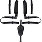 Kissral Universal 5 Point Harness Straps, Adjustable Baby Safety Strap Belt With Shoulder Pads And Guarding Pad, Harness Straps