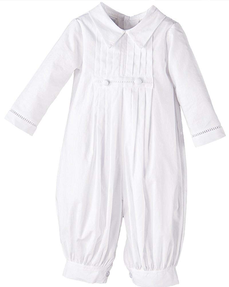 One Small Child Daniel Cotton Christening Baptism Blessing Outfit For Boys - 24 Months White