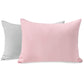 Tillyou Toddler Pillowcase 2 Pack With Zipper,Silky Soft Microfiber 13' X 18' Kids Travel Pillow Cases, Gray & Pink