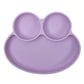 Abiie Octopod Frog Silicone Plates with Suction - Spill Proof, Easy to Clean - BPA-Free Bowl - Suction Plates for Baby and Toddl