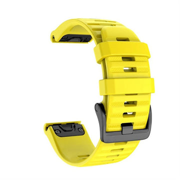 KAVJU 22 26mm Silicone WatchBand Strap For Coros VERTIX 2 Smart watch Quick Easy Fit Wristband Belt Bracelet Correa (Color : Yel