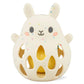 Tiger Tribe Bunny Silicone Baby Rattle - Soft BPA-Free Food-Grade Silicone with Gentle Sound, Easy Grip Sensory Toy for Infants 