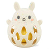 Tiger Tribe Bunny Silicone Baby Rattle - Soft BPA-Free Food-Grade Silicone with Gentle Sound, Easy Grip Sensory Toy for Infants 