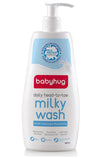 Babyhug Milk Protein Formula Daily Head To Toe Milky Wash No Tear Formula For Newborn Baby 2 In 1 Shampoo & Body Wash- 400 Ml