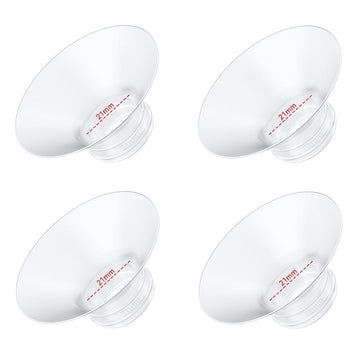 4PC Flange Insert 21mm Compatible with Momcozy M5/M6/M9/S12 Pro/V1 Pro/V1 Pro Breast Pump, Fit for Eufy/Elvie/Medela/Spectra/Lan