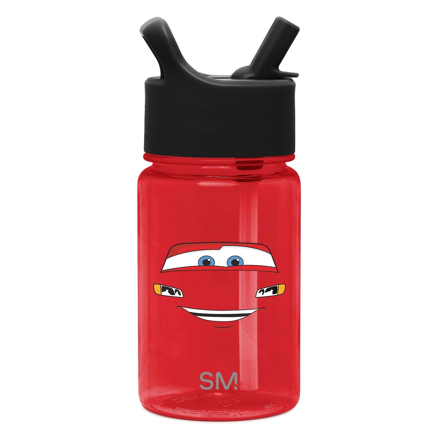 Simple Modern Disney Cars Kids Water Bottle Plastic BPA-Free Tritan Cup with Leak Proof Straw Lid | Reusable and Durable for Tod