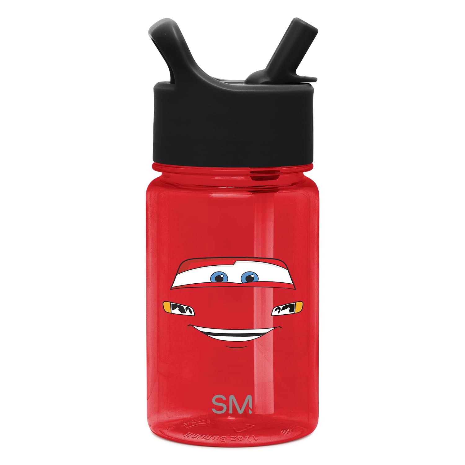Simple Modern Disney Cars Kids Water Bottle Plastic BPA-Free Tritan Cup with Leak Proof Straw Lid | Reusable and Durable for Tod
