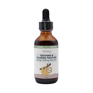 Balm Baby Natural & Organic Baby Teething & Calming Tincture - Calms, Soothes Gums And Discomfort - Vegan - Glass Bottle With Gl