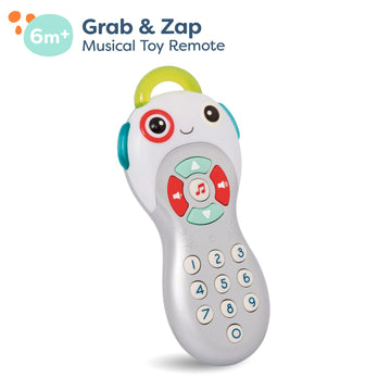 B. toys- B. baby- Baby Musical TV Remote - Toy TV Remote with Lights & Sounds - Sensory Baby Toy - Learning Toys for Babies - 6